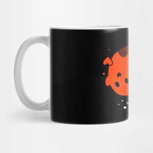 Orange and white ghost Mug